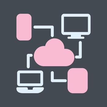 Cloud Computing Vector Icon