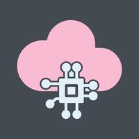 Cloud Computing Vector Icon