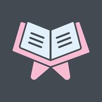 Reading Holy Book Vector Icon