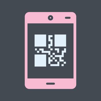 icono de vector de código de patrón