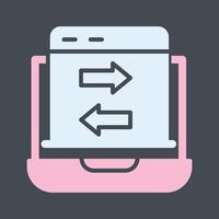 Data Transfer Vector Icon