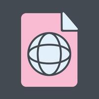 Global Profile Vector Icon