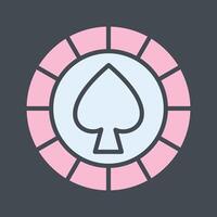 Spade Chip Vector Icon