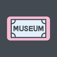 Museum Tag Vector Icon