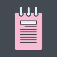 Notepad Vector Icon