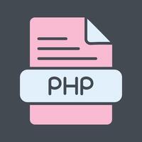 icono de vector de php