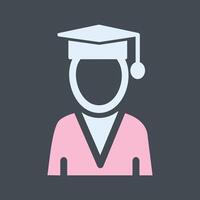 Student Holding Degree Vector Icon