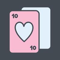 icono de vector de baraja de cartas