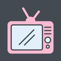 TV Set Vector Icon