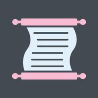 Scroll of Paper Vector Icon