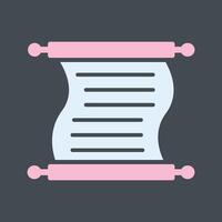 Scroll of Paper Vector Icon