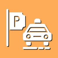 Taxi Stand Vector Icon