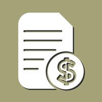 Dollar Document Vector Icon