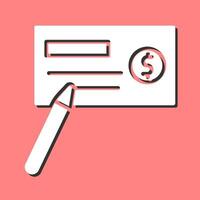 Write Cheque Vector Icon