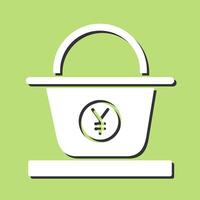 Yen Basket Vector Icon