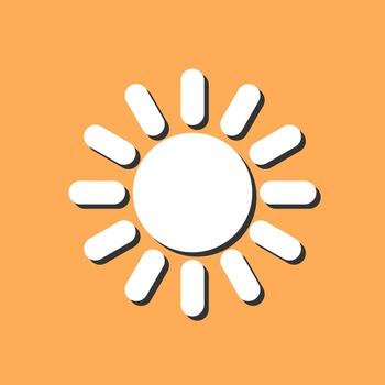 icono de vector de sol
