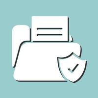Shield Folder Vector Icon