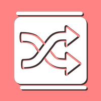 Shuffle Vector Icon