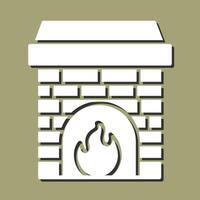 Fireplace Vector Icon