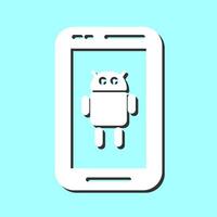 icono de vector de Android