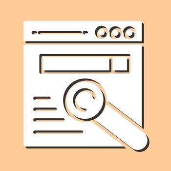 icono de vector de navegador