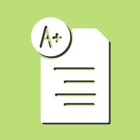 Graded Paper Vector Icon