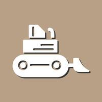 Bulldozer Vector Icon