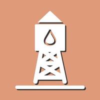 icono de vector de torre de agua