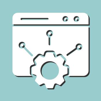 icono de vector de configuración web