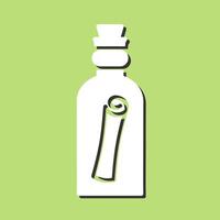 Scroll in Bottle Vector Icon