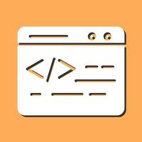 icono de vector de codificación web