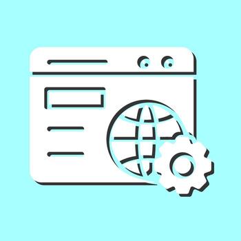 Browser Setting Vector Icon