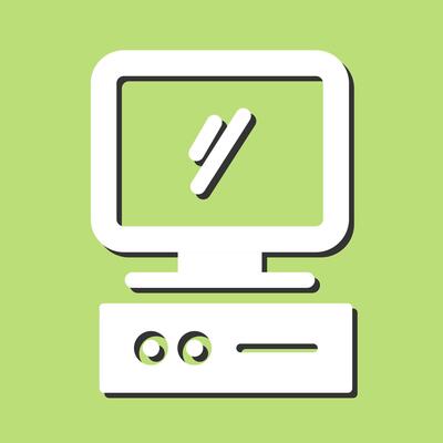 Computer Vector Icon