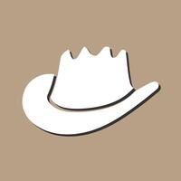 icono de vector de sombrero de vaquero