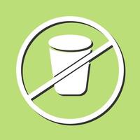 No Drinks Vector Icon