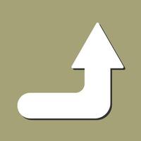 Turn Up Vector Icon