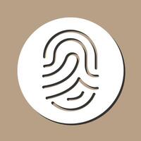 Fingerprint Vector Icon