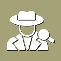 icono de vector de detective