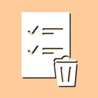 Trash List Vector Icon