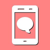 Single Message Bubble Vector Icon