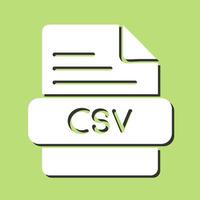 icono de vector csv