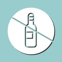 No Drinking Vector Icon