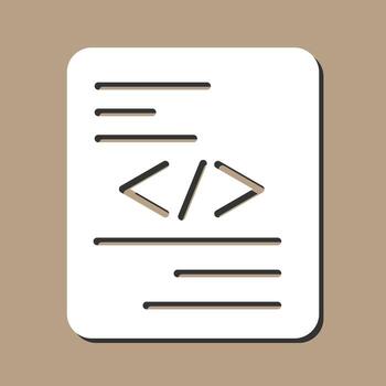Piece of Code Vector Icon