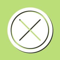 Do Not Cross Vector Icon