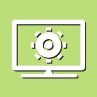 Computer Settings Vector Icon