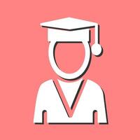 Male Graduate Vector Icon