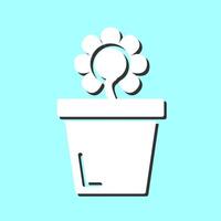 Flower Pot Vector Icon