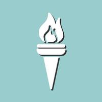 Museum Torch Vector Icon