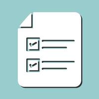 Filling Ballot Paper Vector Icon