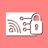 Protected WiFi Vector Icon